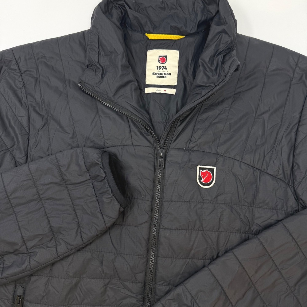 Fjallraven Expedition X-Latt Jacket Mens Medium Black Insulated Puffer FLAW‎